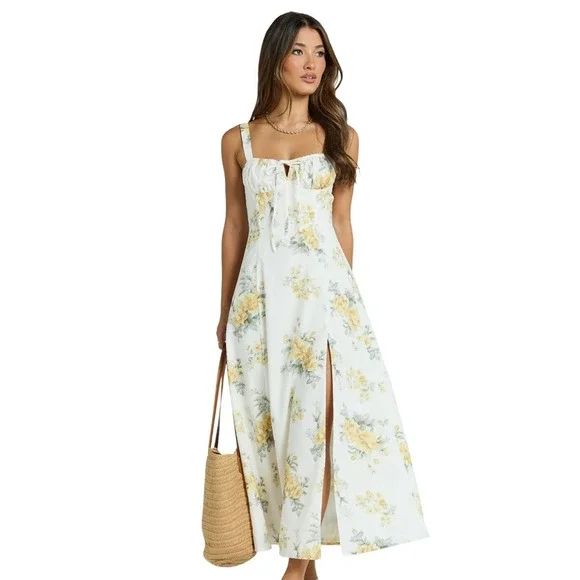 womens hawaiian maxi dress cloud hawaiian maxi dress main image 0